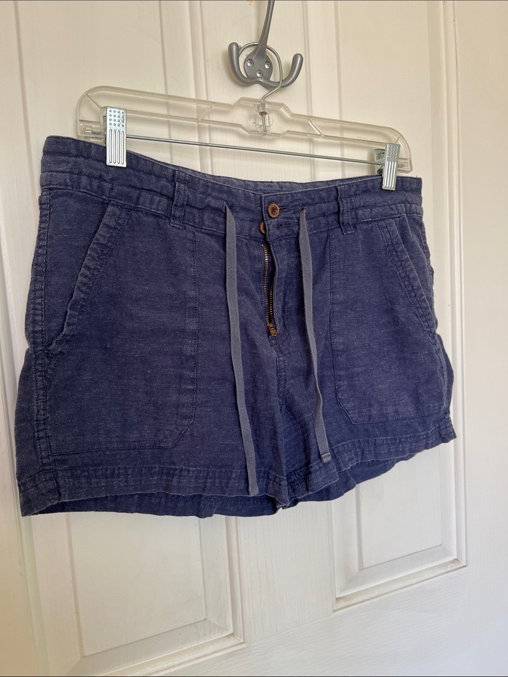 Patagonia Blue Hemp/Cotton Drawstring Shorts